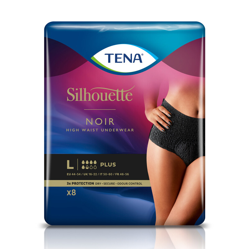 TENA Silhouette Incontinence Pants Plus Size Large 8 pack, Toiletries