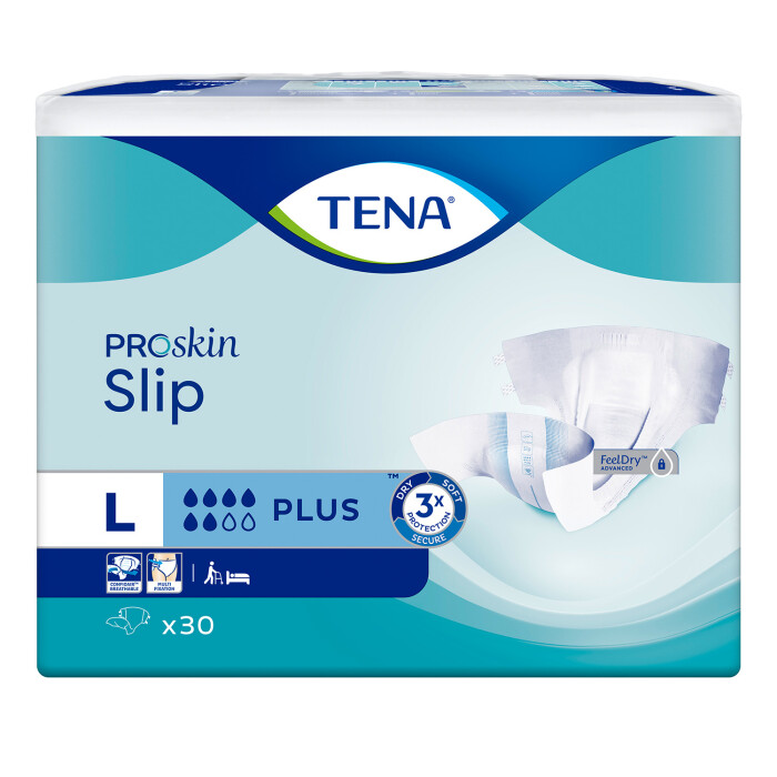 Image of TENA Slip Plus All-in-One Incontinence Product Large