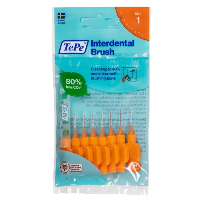 Image of TePe Interdental Brushes Original Orange