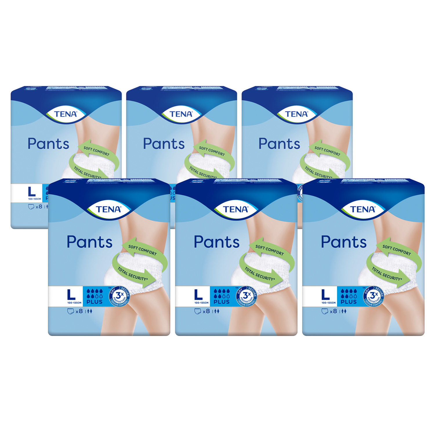 Tena Pants Plus Large 8 x 6