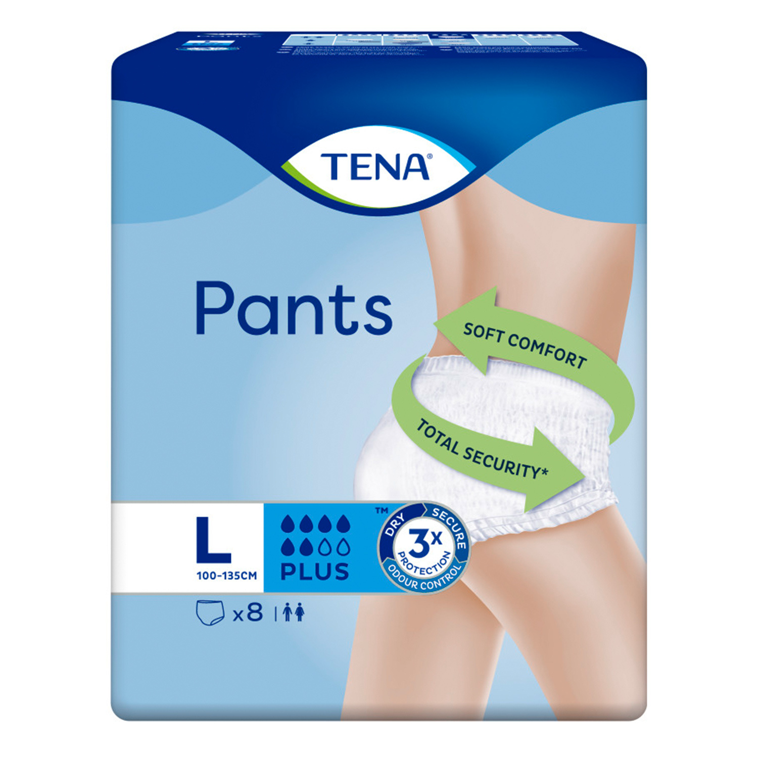 Tena Pants Plus Large 8 x 9