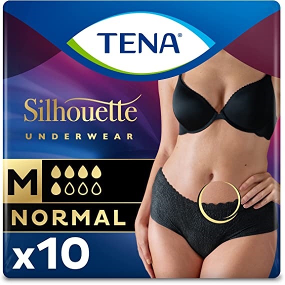 Tena Silhouette Normal Noir Medium
