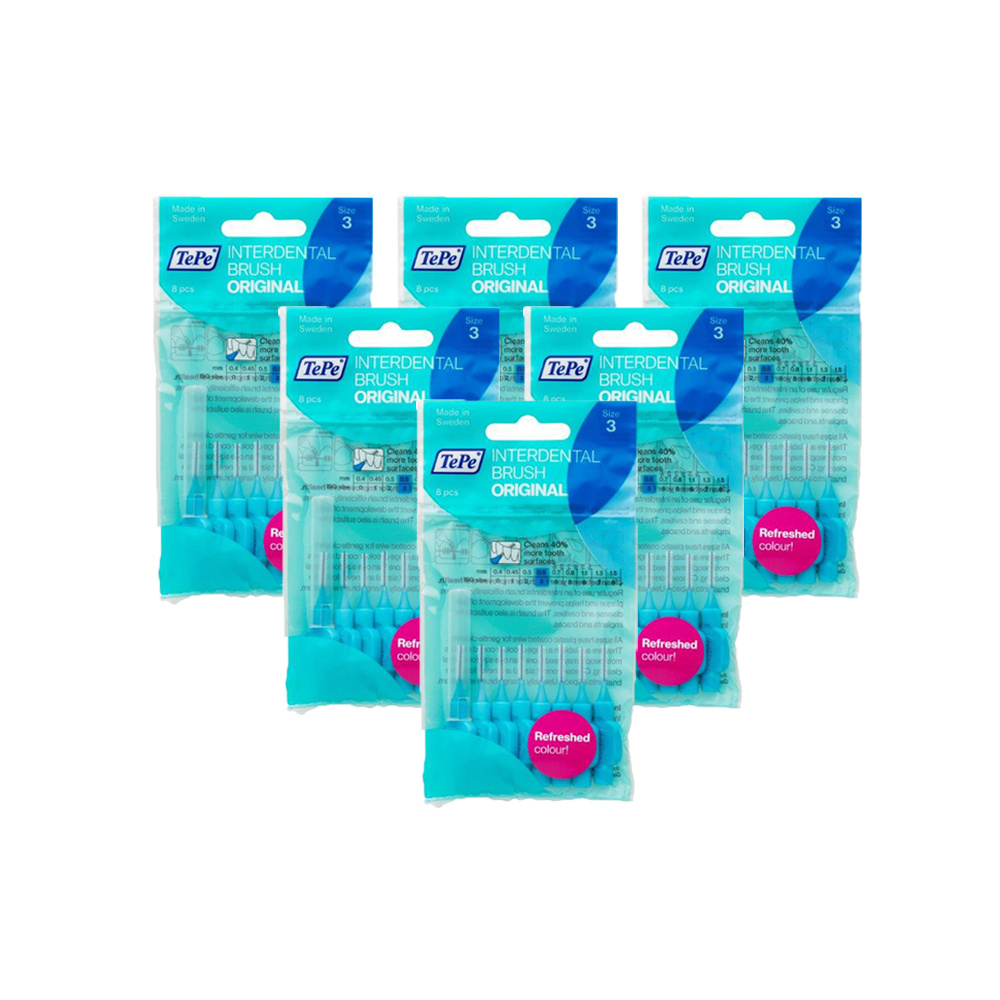 Tepe Interdental Brushes Blue 6 Pack