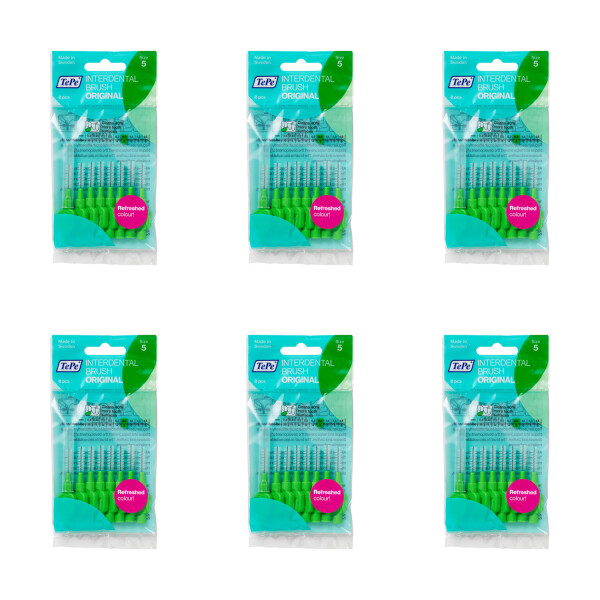 TePe Interdental Brushes Original Green 6 Pack