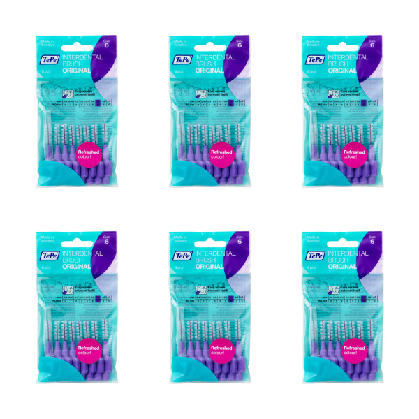 TePe Interdental Brushes Original Purple 6 Pack