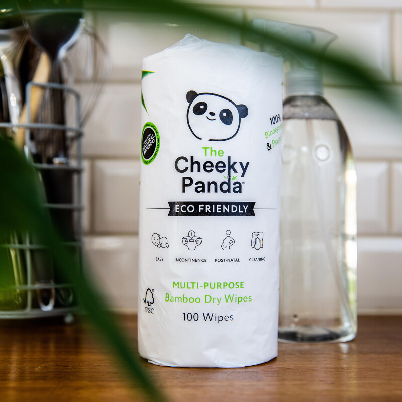 The Cheeky Panda Multi Purpose Bamboo Dry Wipes Rolls