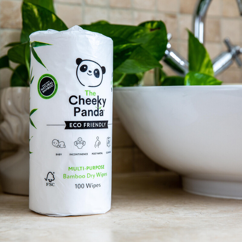 The Cheeky Panda Multi Purpose Bamboo Dry Wipes Rolls