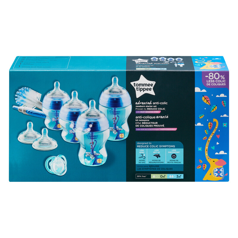 Tommee Tippee Advanced Anti- Colic Bottle Starter Kit Blue