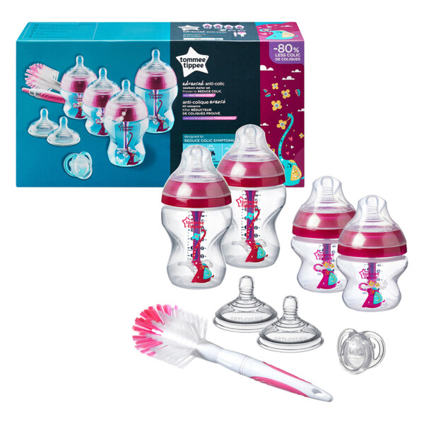 Tommee Tippee Advanced Anti-Colic Bottle Starter Kit Pink