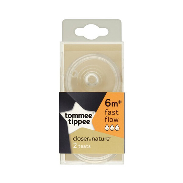 Tommee Tippee Closer to Nature Easivent Teats Fast Flow
