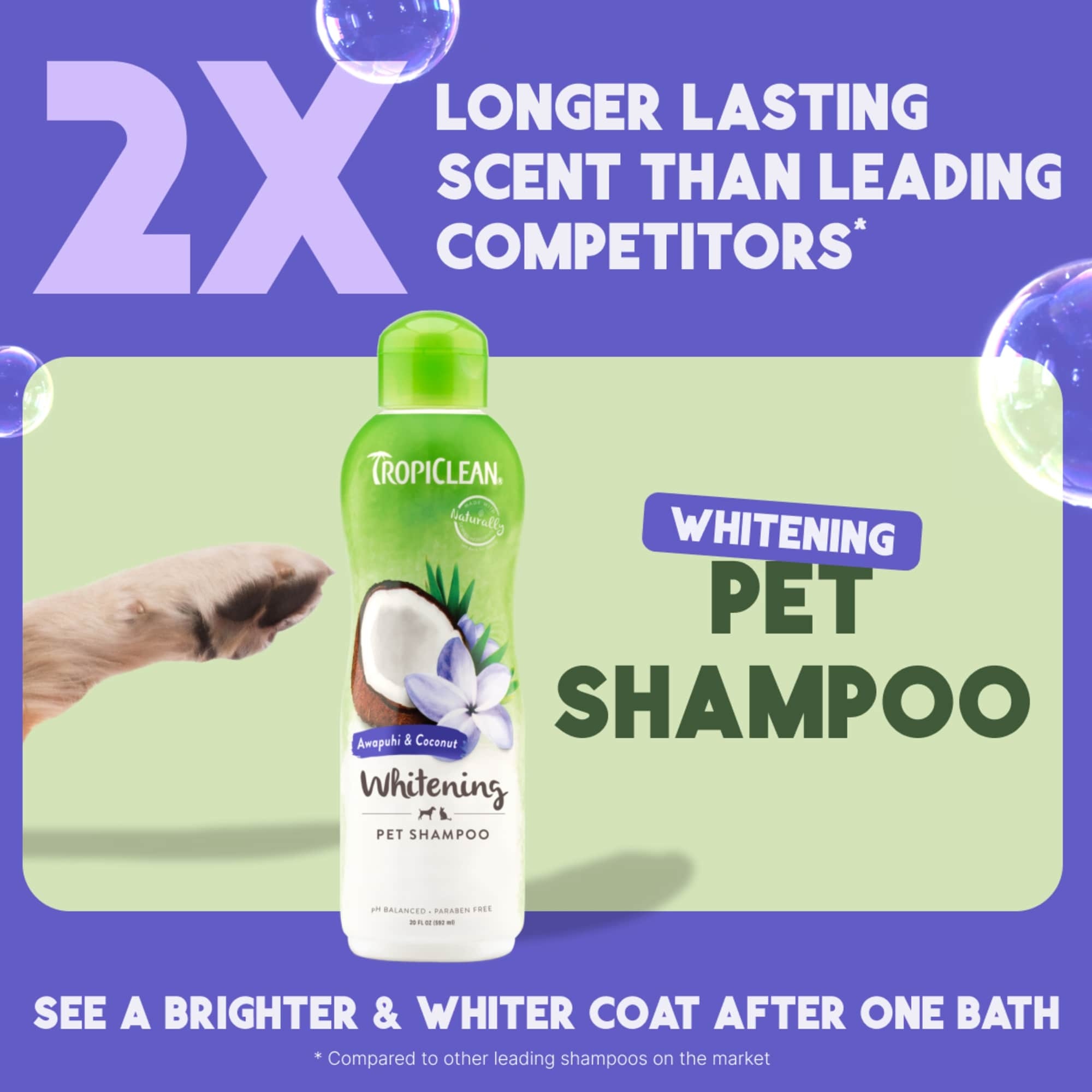 TropiClean Awapuhi and Coconut Shampoo 355ml