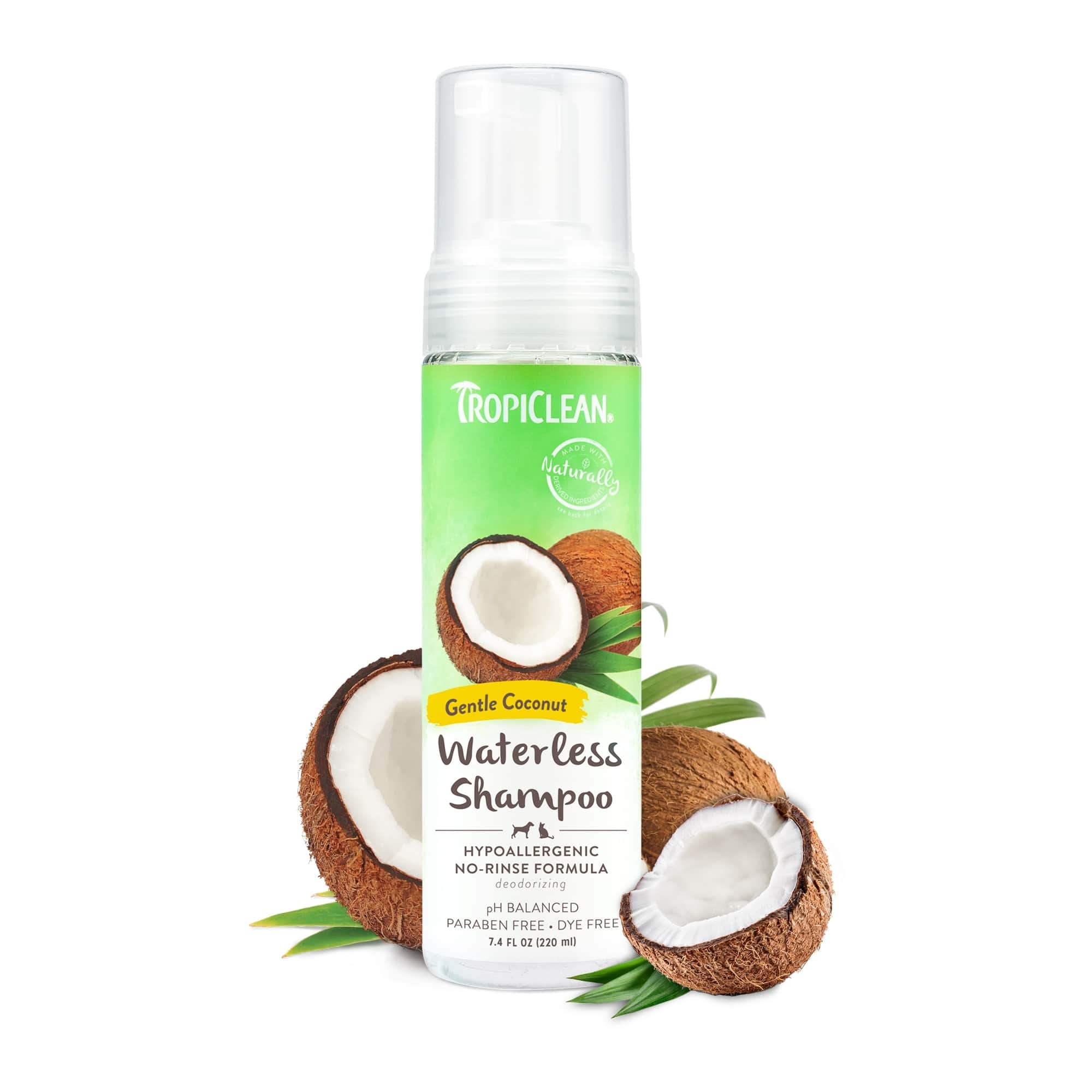 TropiClean Waterless Shampoo Hypoallergenic 220ml