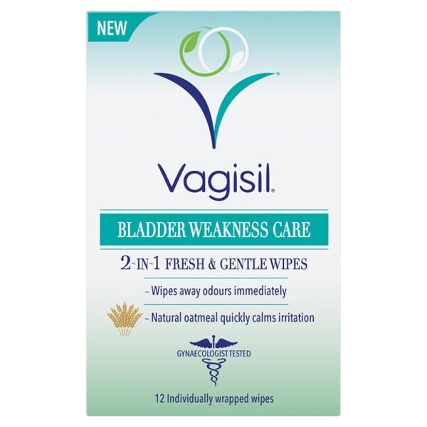 Vagisil Bladder Weakness 2in1 Fresh & Gentle Wipes