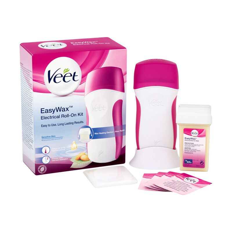 Veet EasyWax Electrical Roll-On Kit for Sensitive Skin