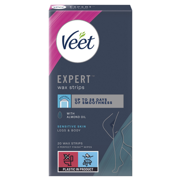 Veet Expert Cold Wax Strips Legs Sensitive