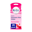  Veet Ready to Use Facial Wax Strips for Normal Skin 