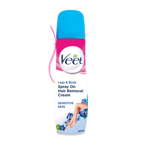 Veet Spray Body & Legs Hair Removal Cream for Sensitive Skin