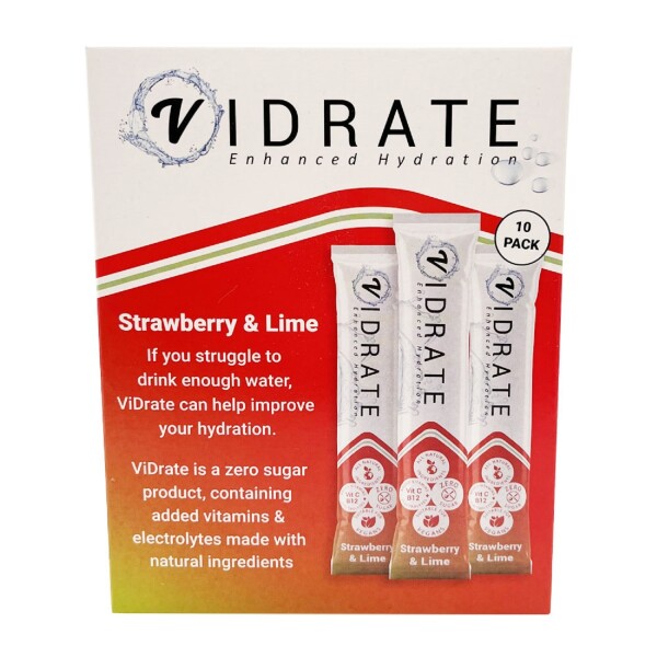 ViDrate Zero Sugar Strawberry & Lime Hydration