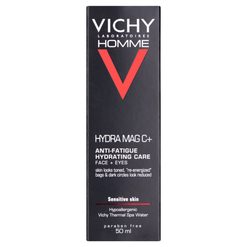 Vichy Homme Hydra Mag C+ Anti-Fatigue Hydrating Care for Face & Eyes