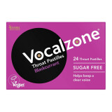 Vocalzone Blackcurrant Sugar Free Throat Pastilles