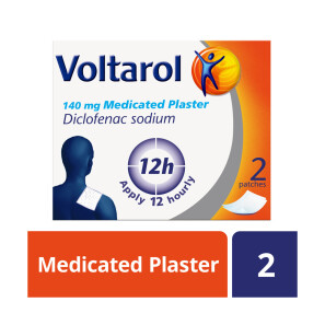 Voltarol 140mg Medicated Plaster Pain Relief Plasters x2