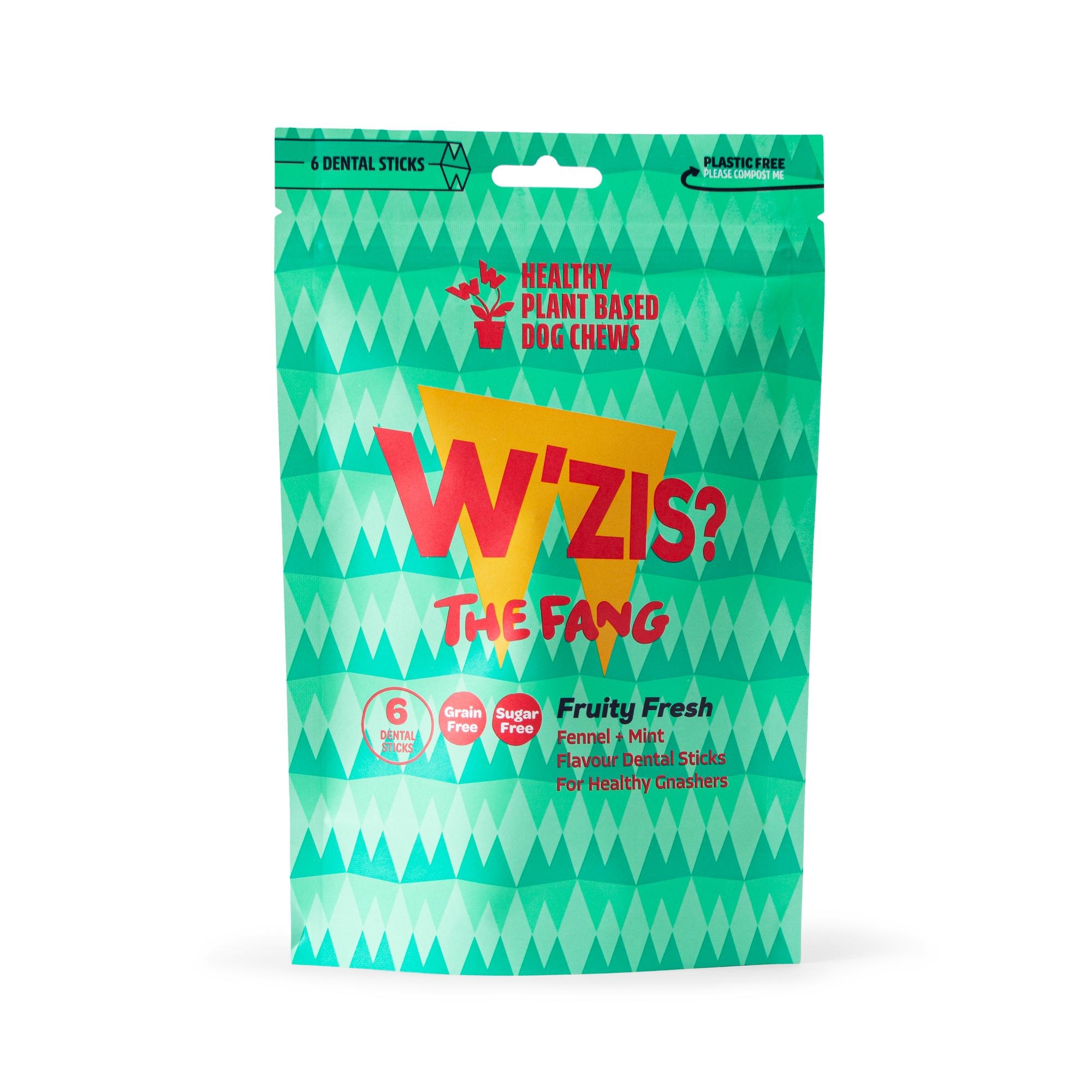 WZIS Healthy Dog Chew Fruity Fresh Fang Dental Stick 6pk 156g