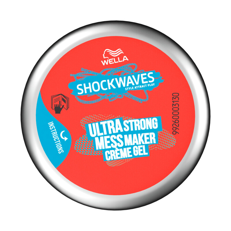 Wella Shockwaves Ultra Strong Mess Maker Creme Gel