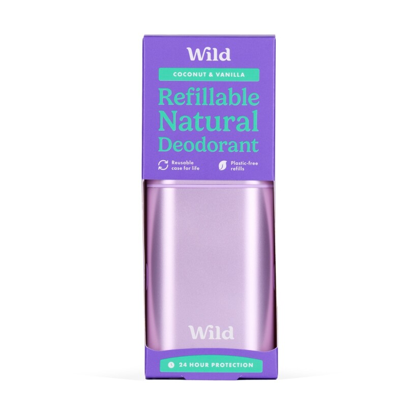 Wild Coconut & Vanilla Deodorant with Purple Case Starter Pack