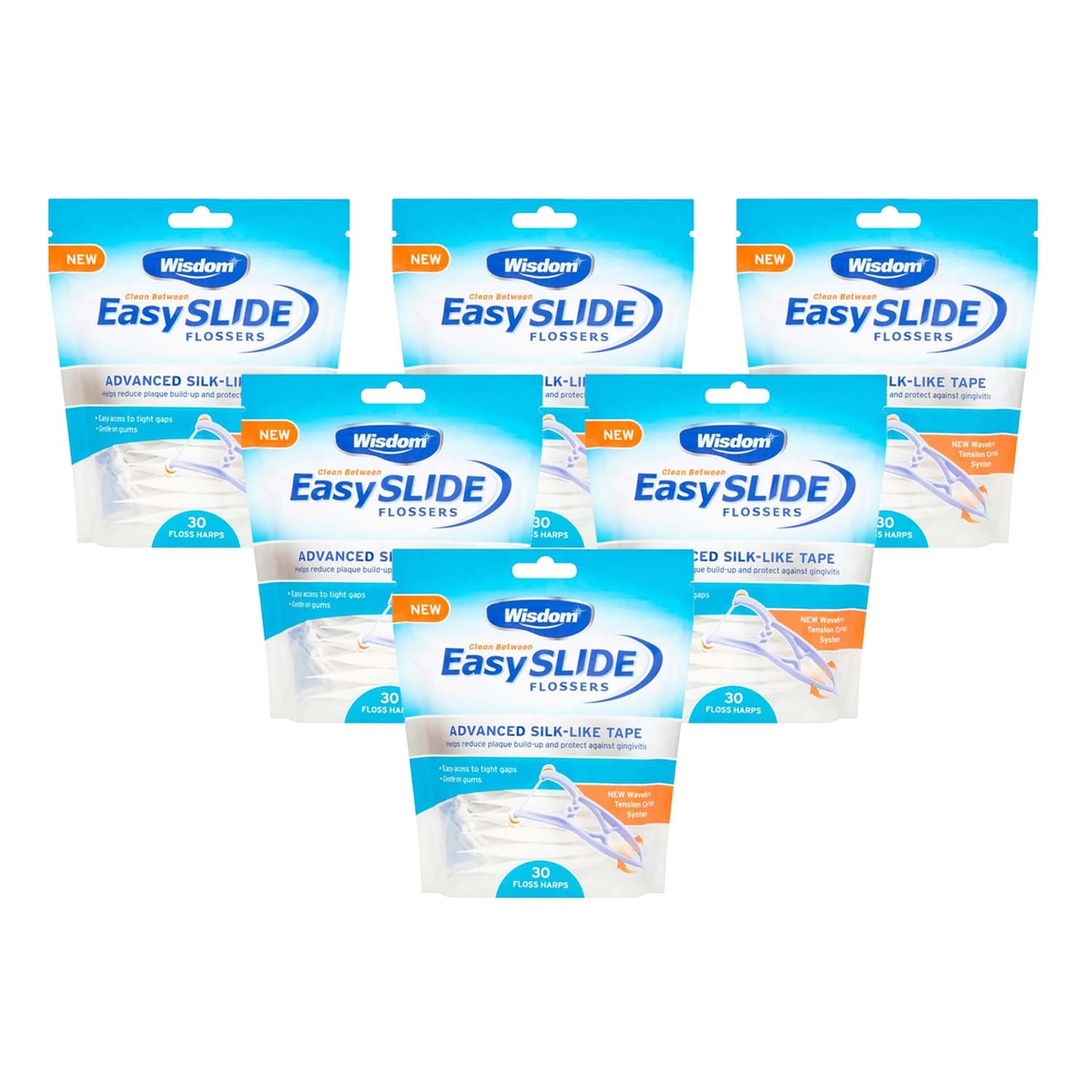 Wisdom Easy Slide Flossers 30s x6
