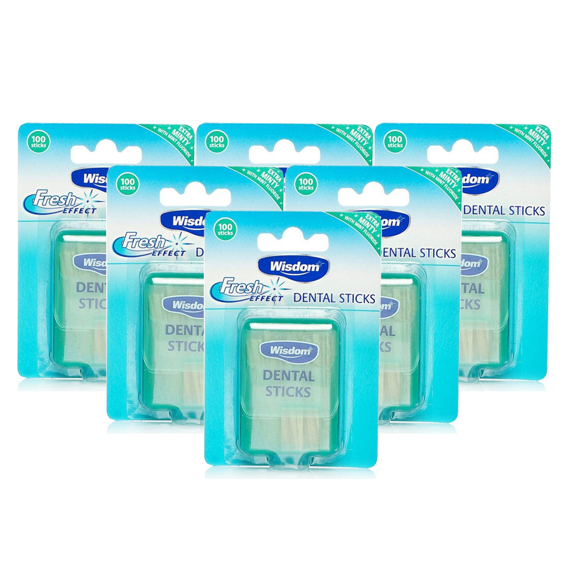 Wisdom Dental Sticks 6 Pack