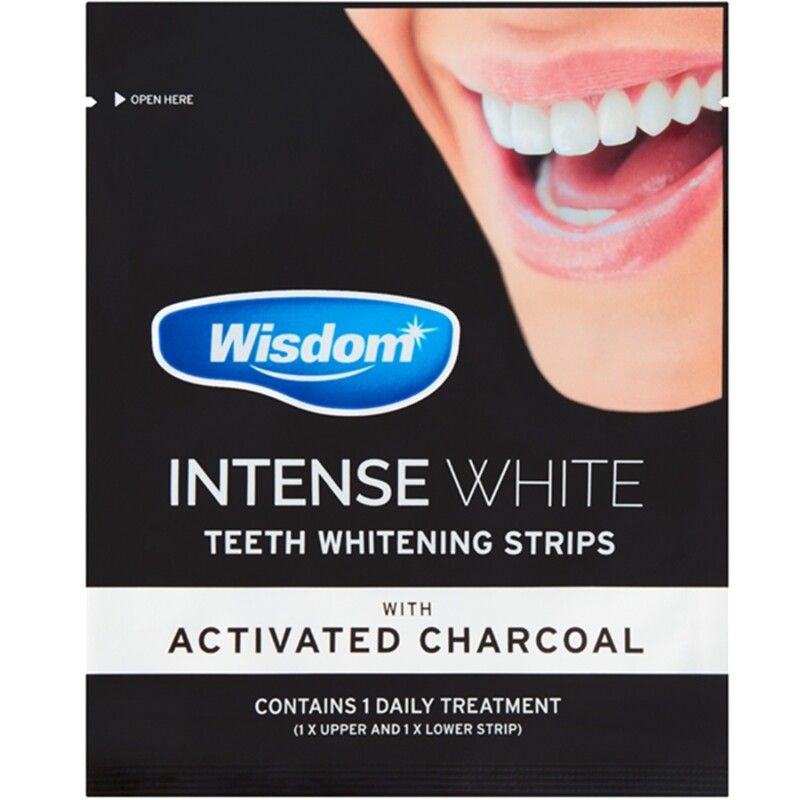 Wisdom Intense White Charcoal 5 Day Whitening Strips