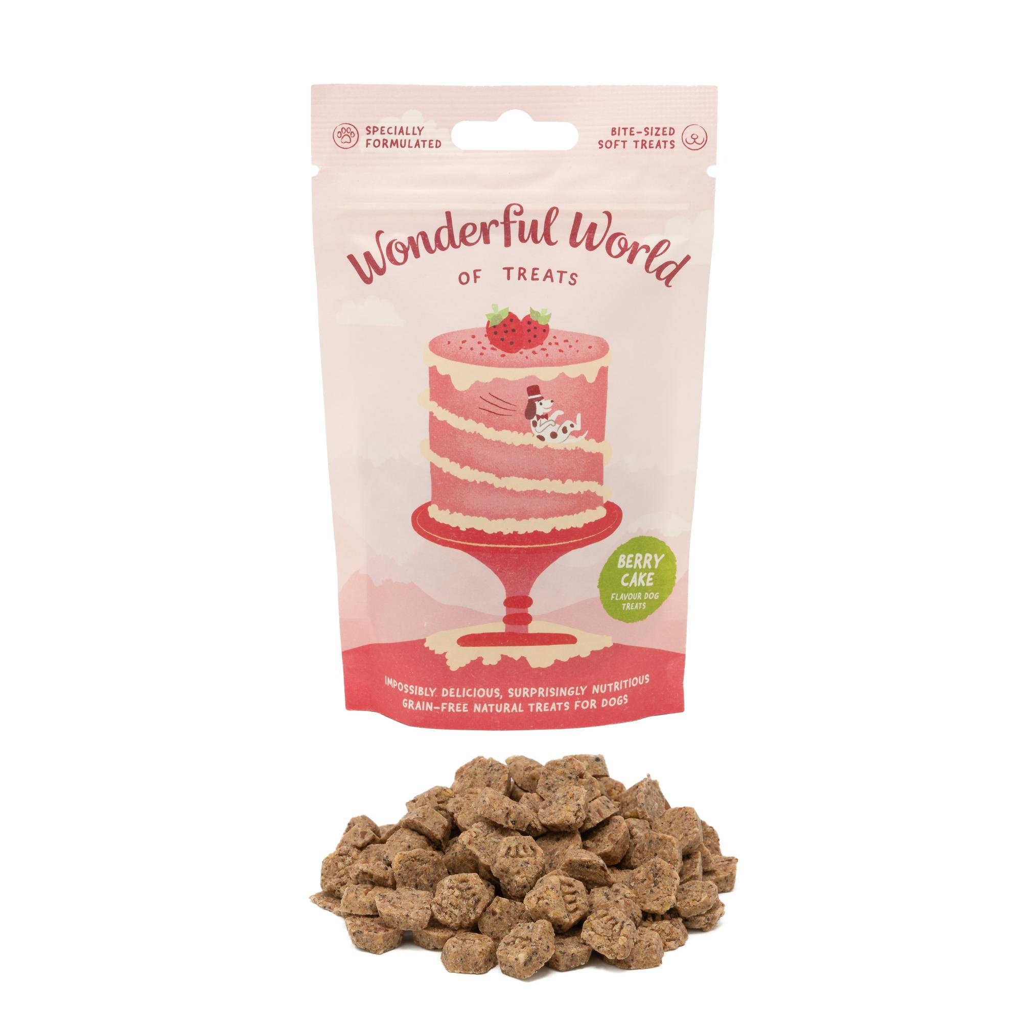 Wonderful World of Treats Berry Cake Dog Treats 50g