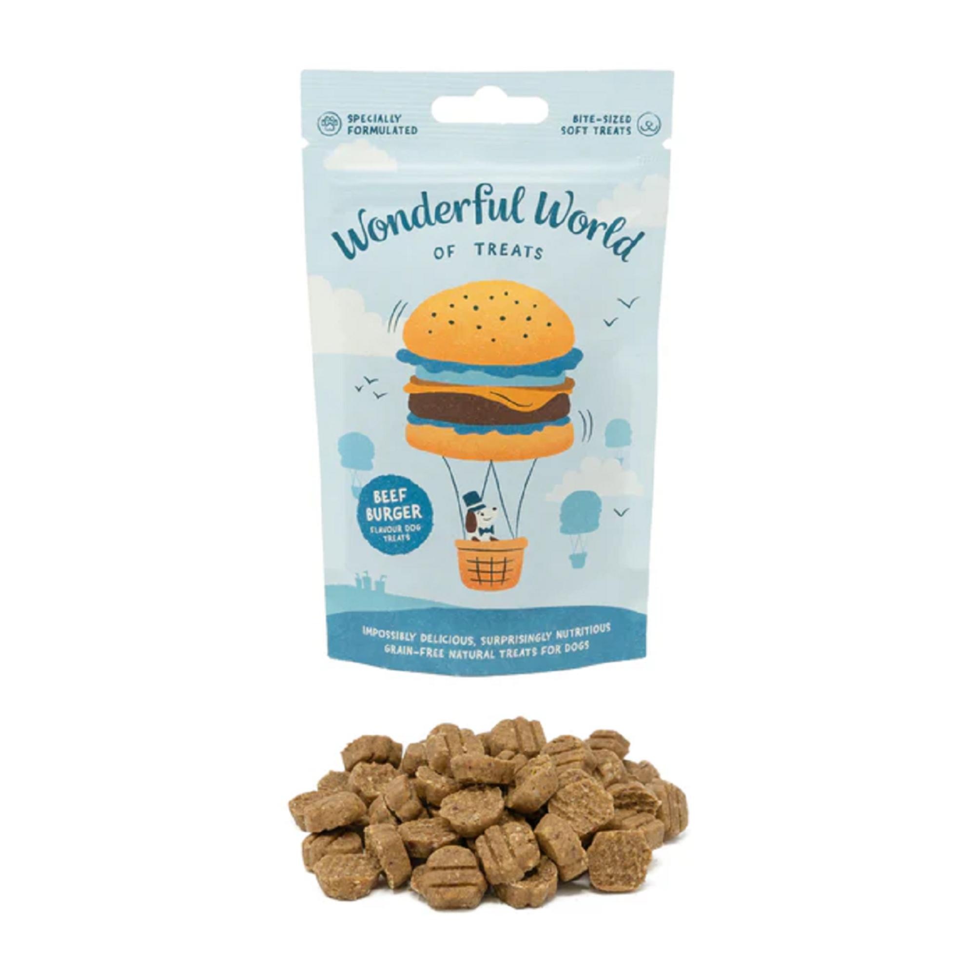 Wonderful World of Treats Burger Dog Treats 50g