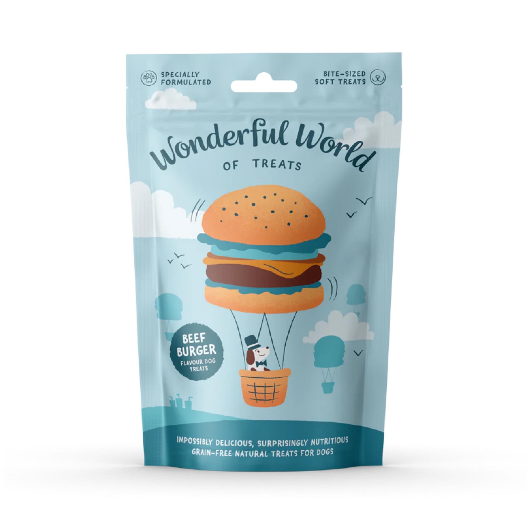 Wonderful World of Treats Burger Dog Treats 50g