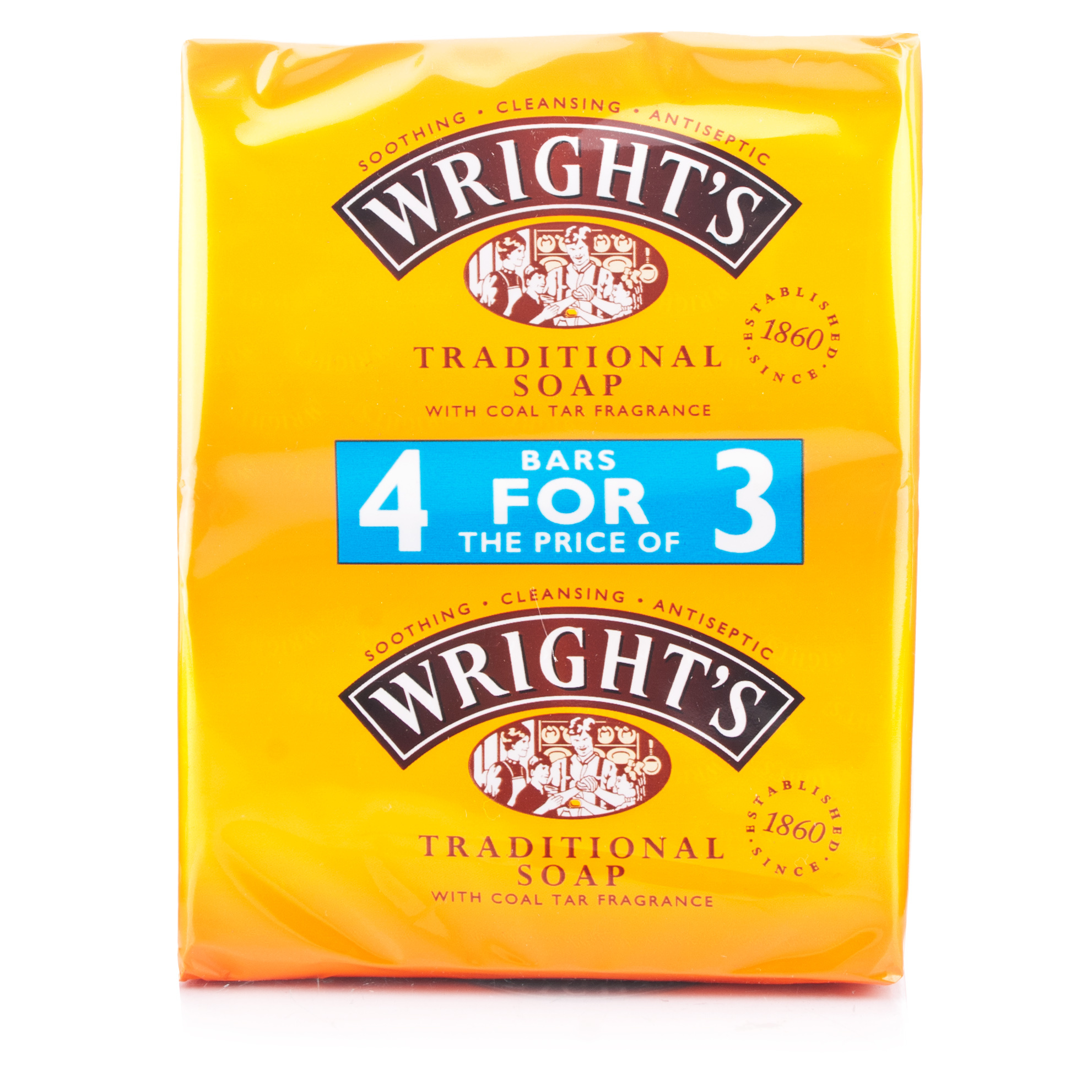 Wrights Traditional Coal Tar Soap 4 Pack Review