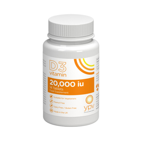 YPV Vitamin D3 20000IU EXPIRY JULY 2022 14 Tablets | Chemist Direct