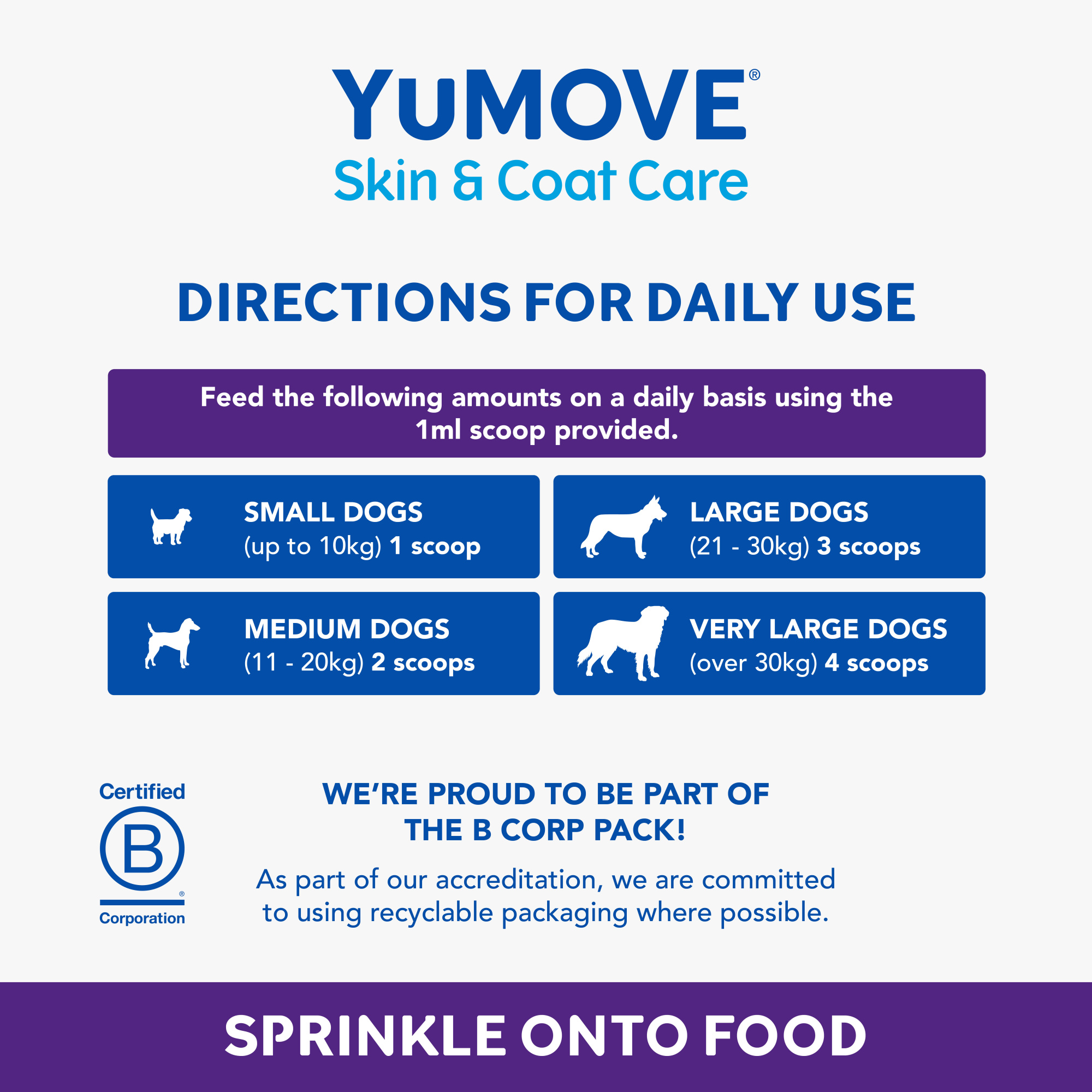 YuMOVE Skin and Coat Care Boost Dog 180 scoops