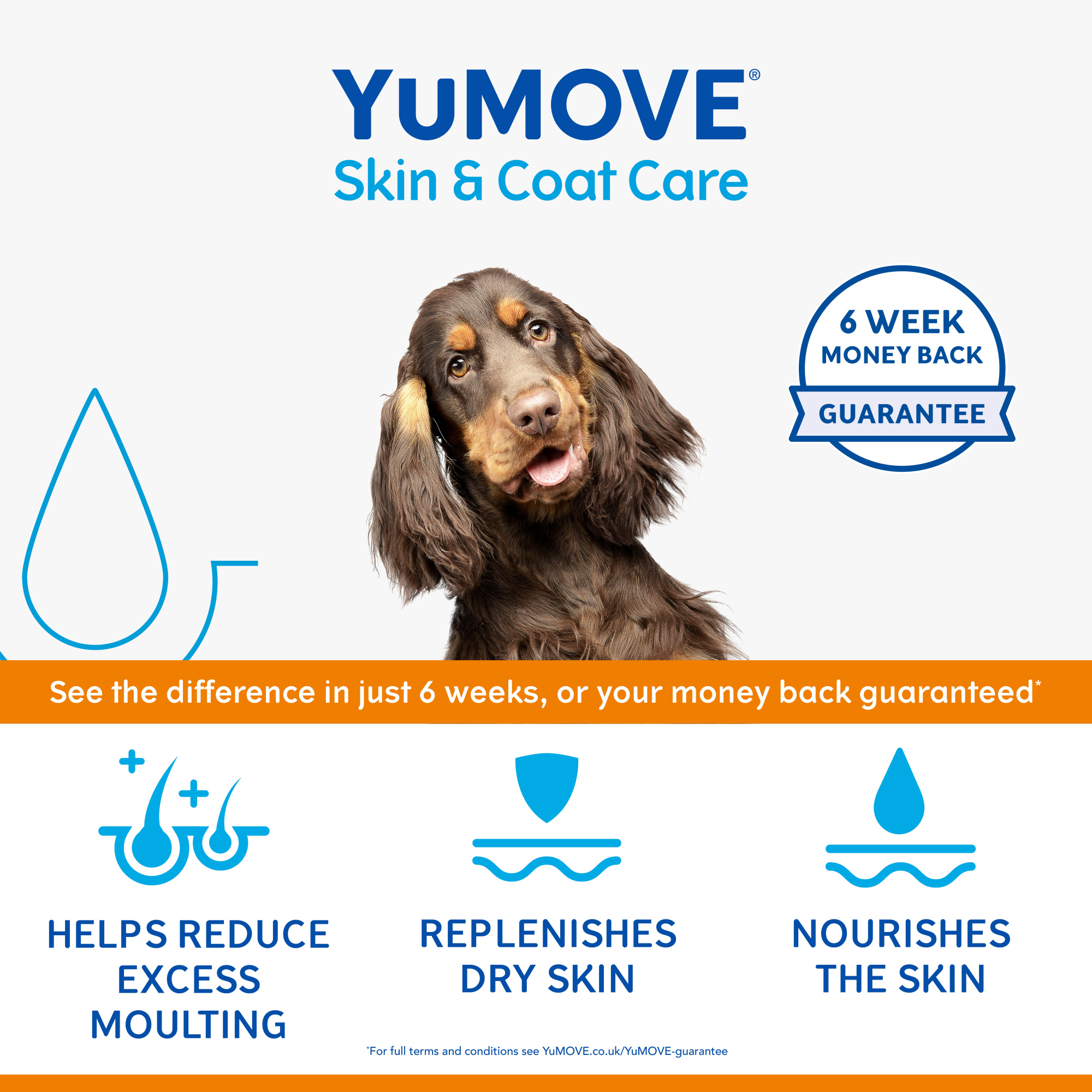 YuMOVE Skin and Coat Care Moulting Dog 500ML