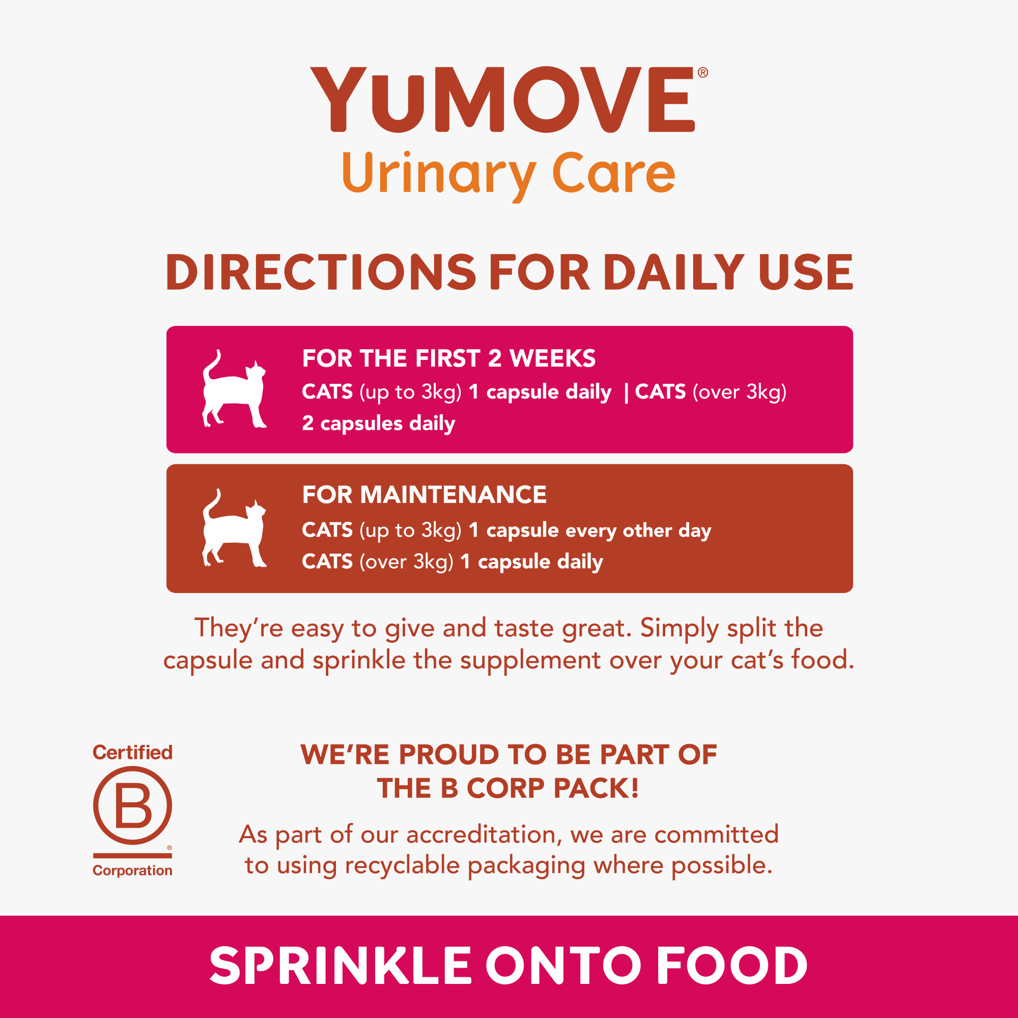 YuMOVE Urinary Care for Cats 30 Capsules