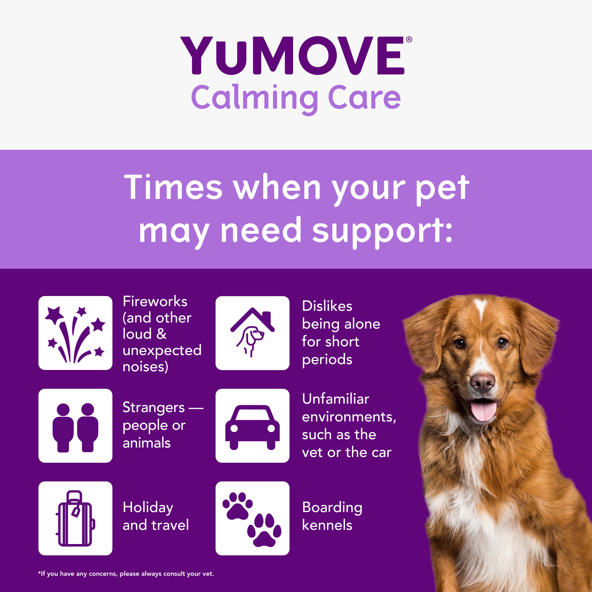 YuMove Calming Care One-a-day for Dogs 