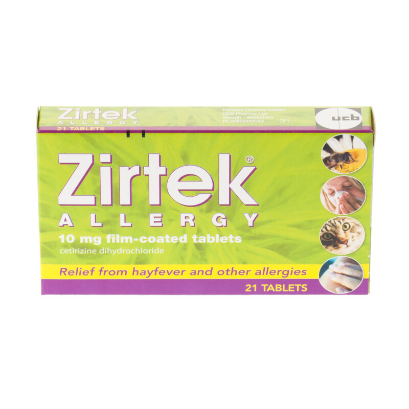 Zirtek Allergy Relief Tablets
