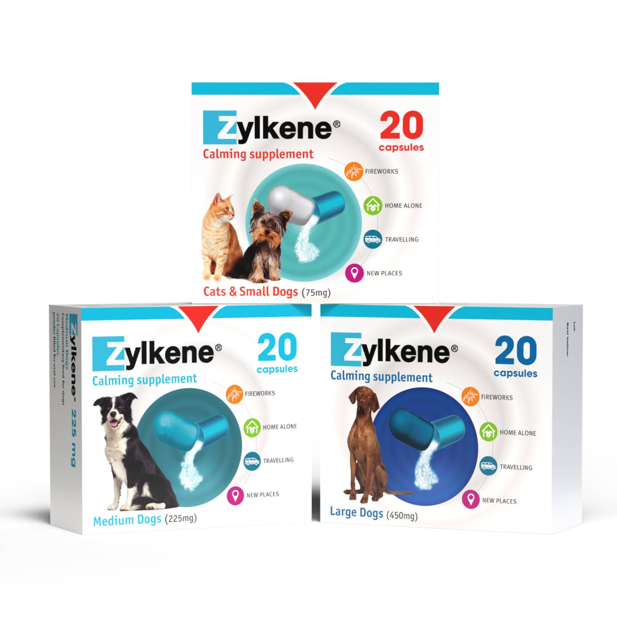 Zylkene Calming Capsules for Cats and Dogs 