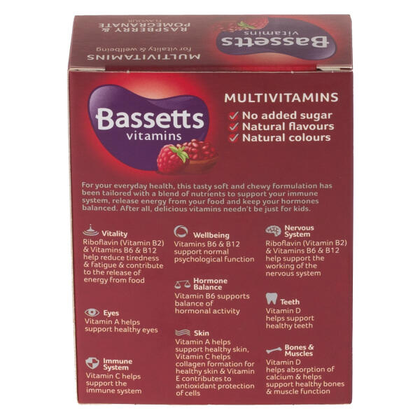Bassetts Adult Multivitamins Raspberry & Pomegranate Flavour