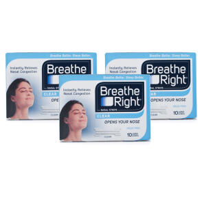  Breathe Right Nasal Strips Clear Large - 30 Strips 