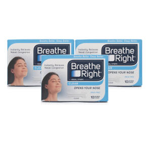  Breathe Right Nasal Strips Clear Small/Medium - 30 Strips 