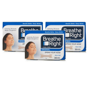  Breathe Right Nasal Strips Tan Large - 90 Strips 