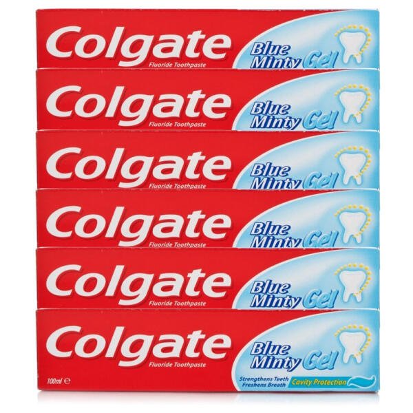 Colgate Blue Fresh Gel Toothpaste Six Pack