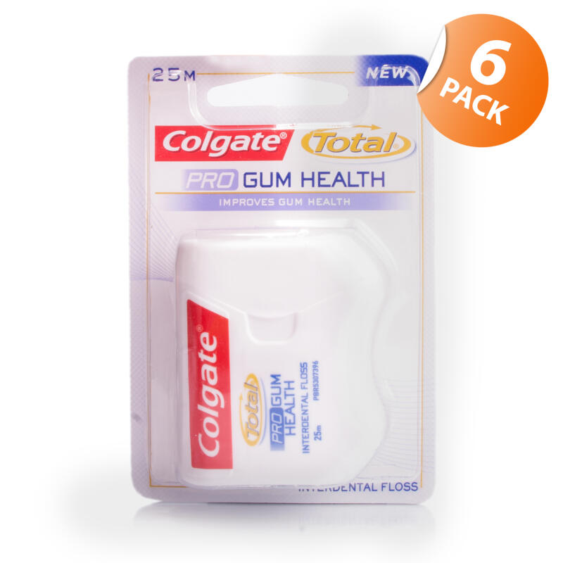 Buy Colgate Total Pro Gum Health Floss 6 Pack Chemist Direct