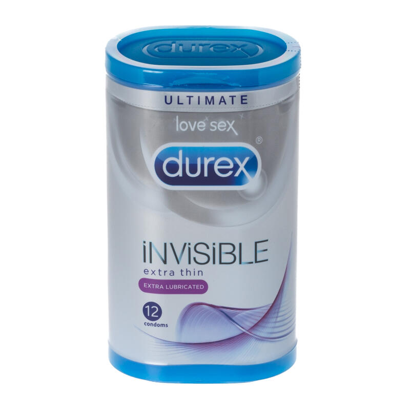 Durex Invisible Extra Lubricated 12's