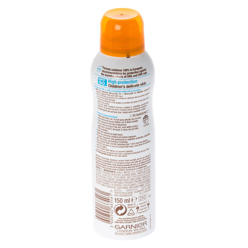 Garnier Ambre Solaire Kids Resisto Sunscreen Spray SPF50